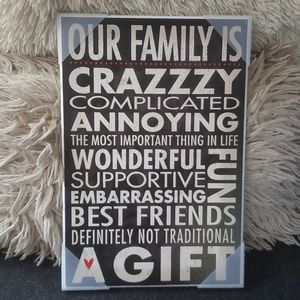 Family word sign